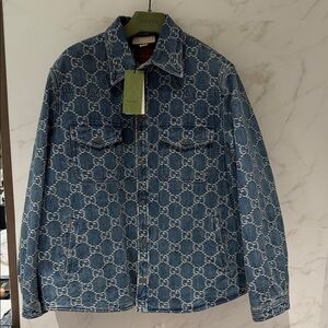 Gucci GG Jacquard Denim Shirt